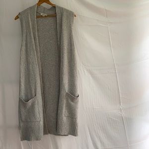 LOFT Midi Sleeveless Cardigan